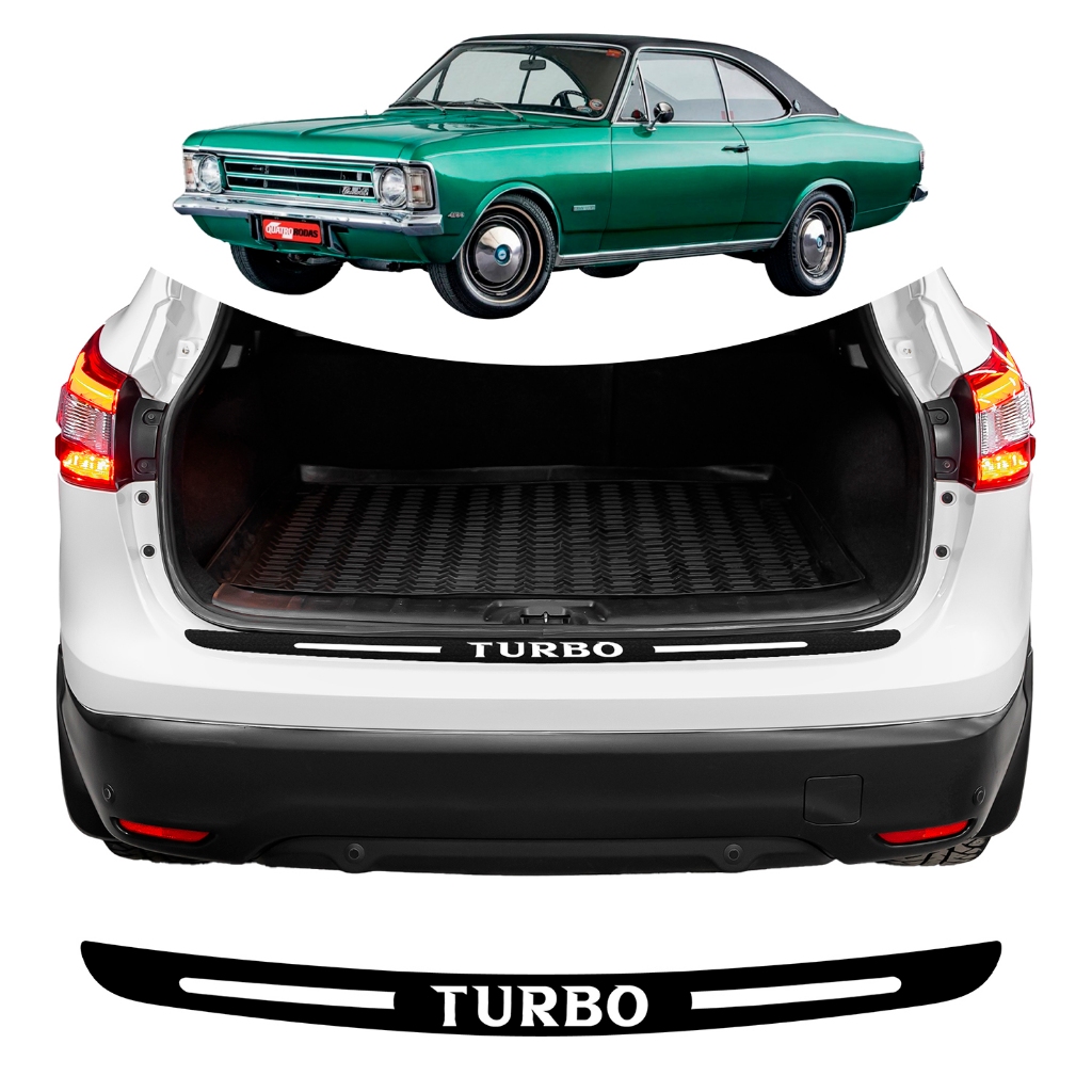 SOLEIRA  PORTA MALA CHEVROLET OPALA UNIVERSAL DIVERSAS CORES ADESIVO TURBO PARA CARRO PERSONALIZADO