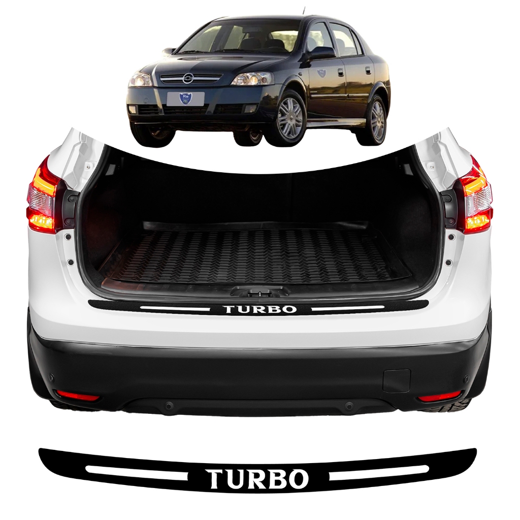 SOLEIRA  PORTA MALA CHEVROLET ASTRA UNIVERSAL DIVERSAS CORES ADESIVO TURBO PARA CARRO PERSONALIZADO