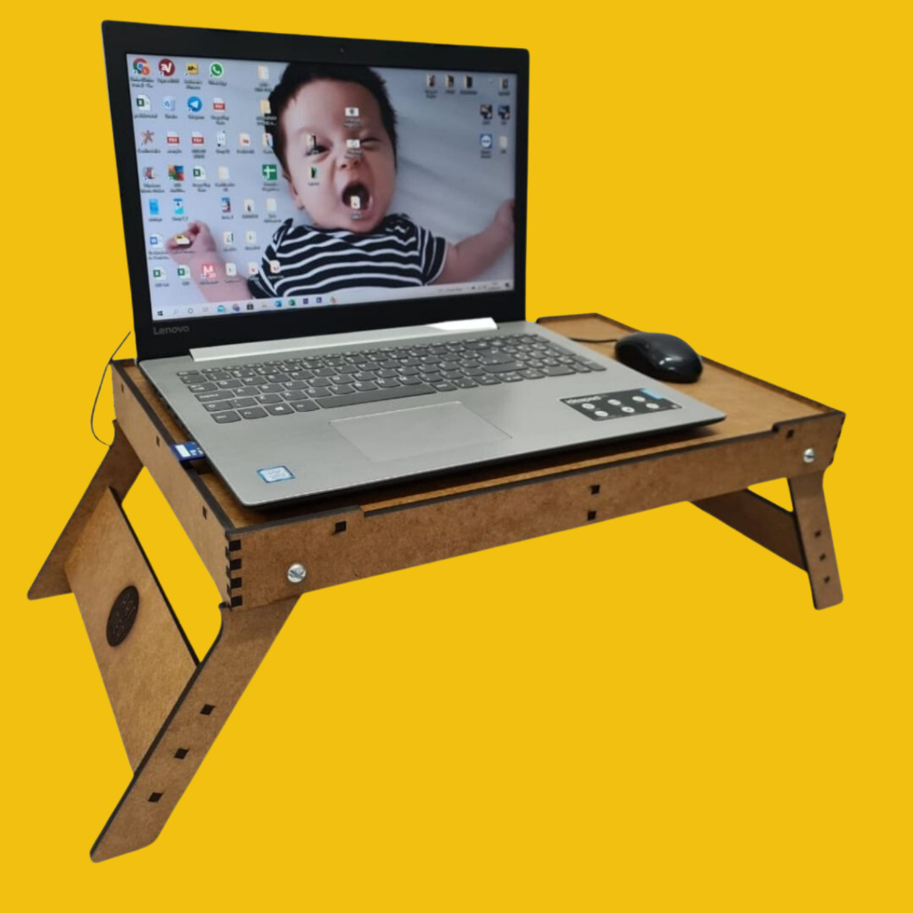 Mesa Dobrável Portátil para Notebook Home Office Apoio Cama Sofá Portátil Grande