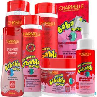 KIT  BABABLU  6 ITENS CHARMELLE  ou BELL CORPUS CABELO CORPO E BANHO em Oferta na Shopee