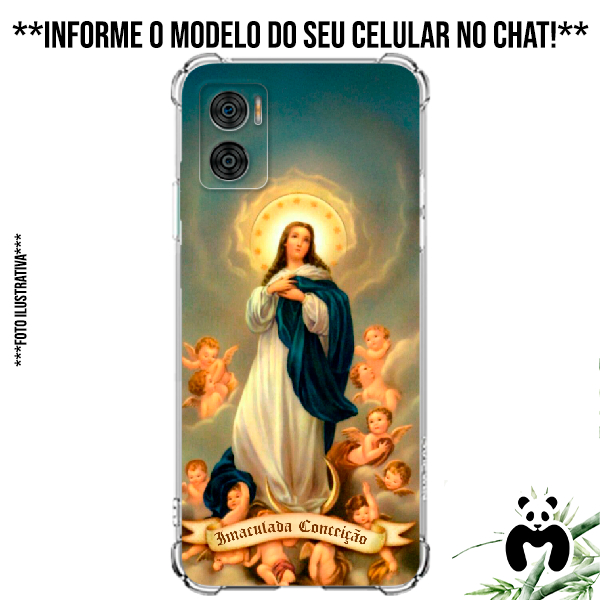 Capa Case Personalizada Celular Imaculada Conceição Santos Religião Fé