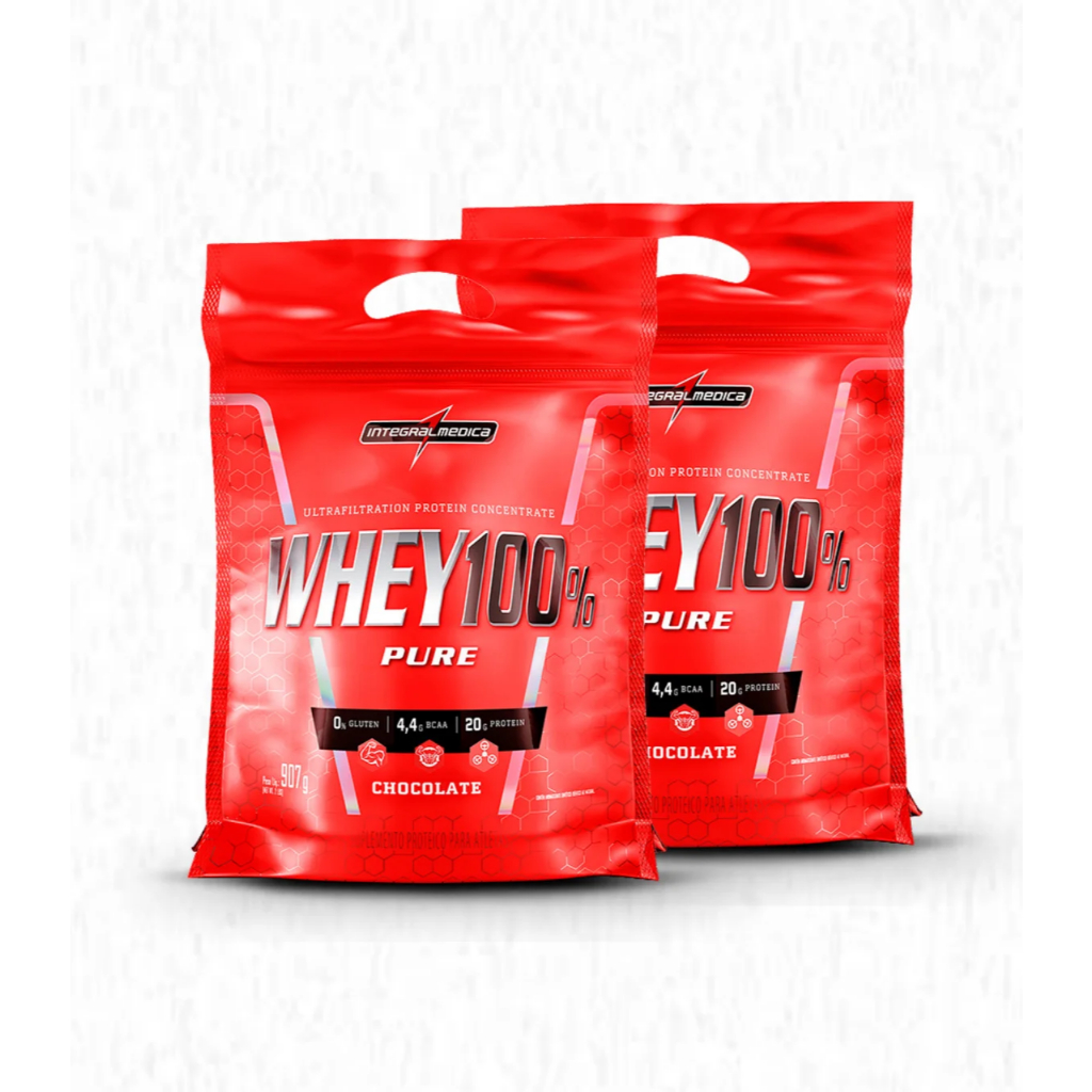 Kit 2x 100% Pure Whey Protein 900g Integralmedica