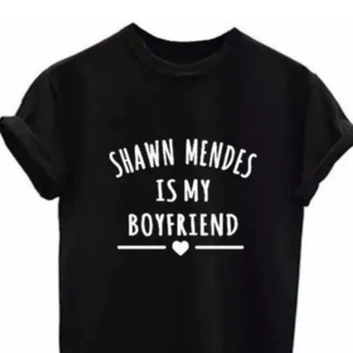 Baby look  Shawn Mendes Cantor Is My Boyfriend, camisa feminina alta qualidade 100% algodao show internacional