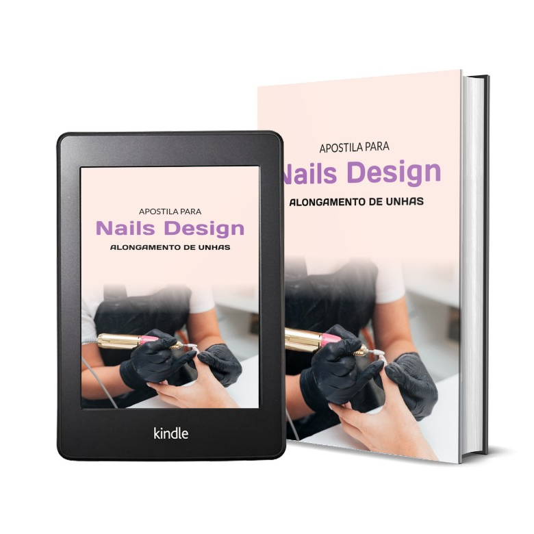 Apostila Nails designer Alongamento de unhas para cursos iniciante em Oferta na Shopee