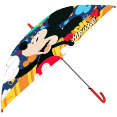Guarda Chuva Sombrinha Infantil Mickey Automática Tecido Cor Laranja Desenho Do Tecido Mickey Mouse