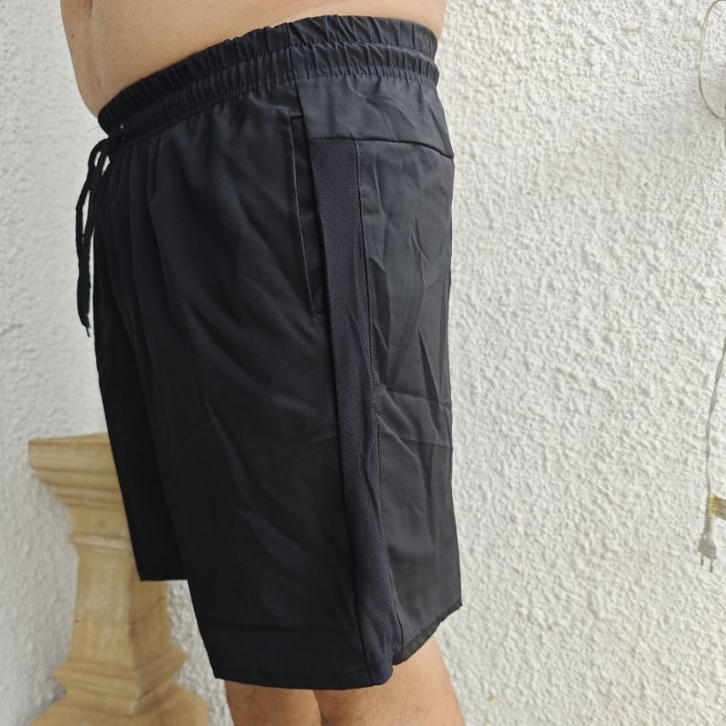 Short Masculino Treino Corrida Academia Mauricinho Tactel Com Elastano Com Malha
