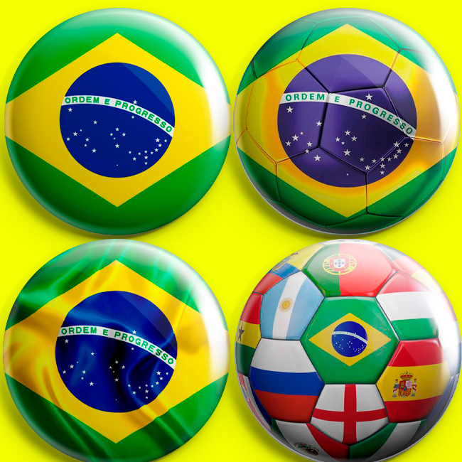 bottons bandeira brasileira-tamanho 3,5cm em Oferta na Shopee