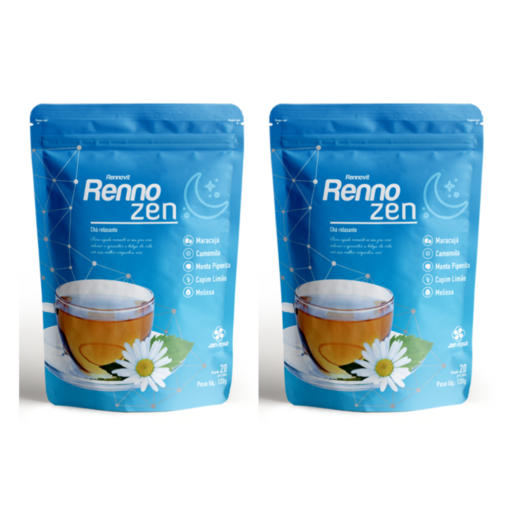 Imagem Kit 2x Cha Renno Zen Jan Rose O Melhor Sono