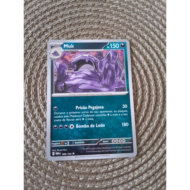 Carta Pokemon Muk Original NM