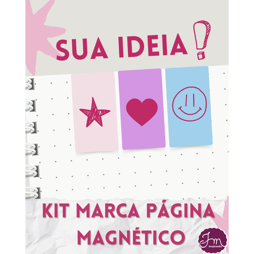 Kit marca página magnético- sua ideia-banda-fã-foto-logo-simbolo-profissão-taylor-sabrina-bts-kpop-papelaria-livro