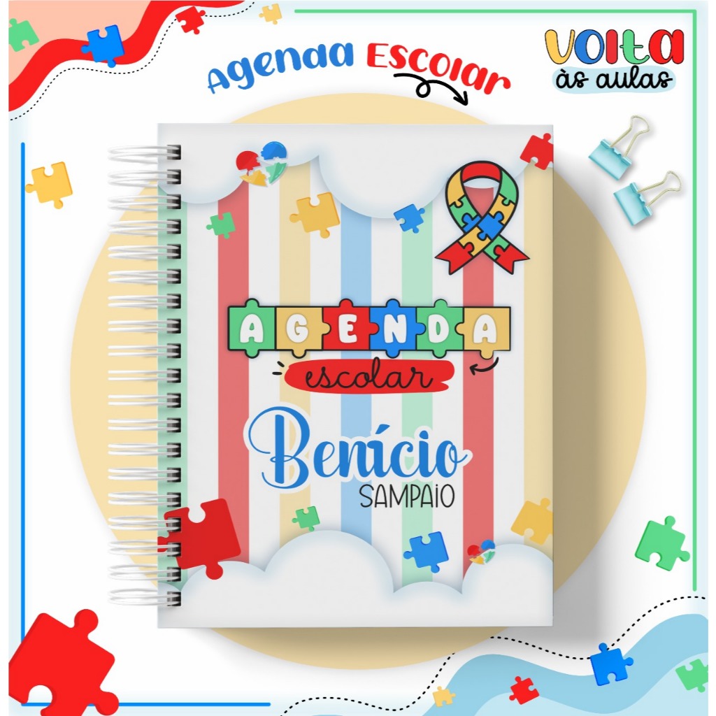 Agenda escolar Autismo 2025/2026 em Oferta na Shopee