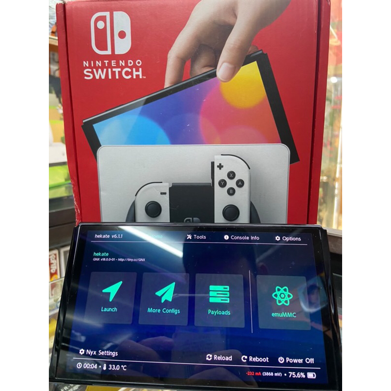 Nintendo Switch Oled desbloqueado com Tinfoil Premium | Envio Imediato
