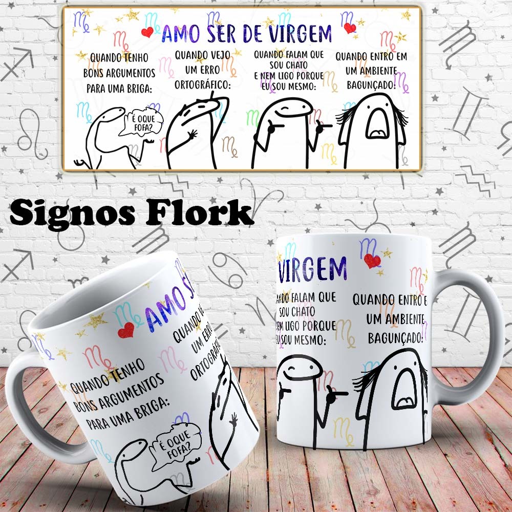 Imagem Caneca Personalizada Com Signos - Flork