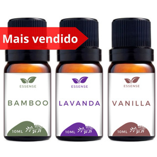 3 Essências Bamboo Lavanda Vanilla Difusor umidificador Aromatizador 10ml Essência Hidross...
