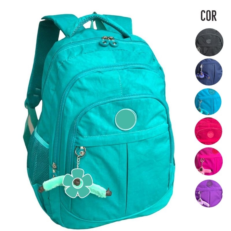 Mochila Feminina Masculina Grande Reforçada Escolar Resistente KLP01