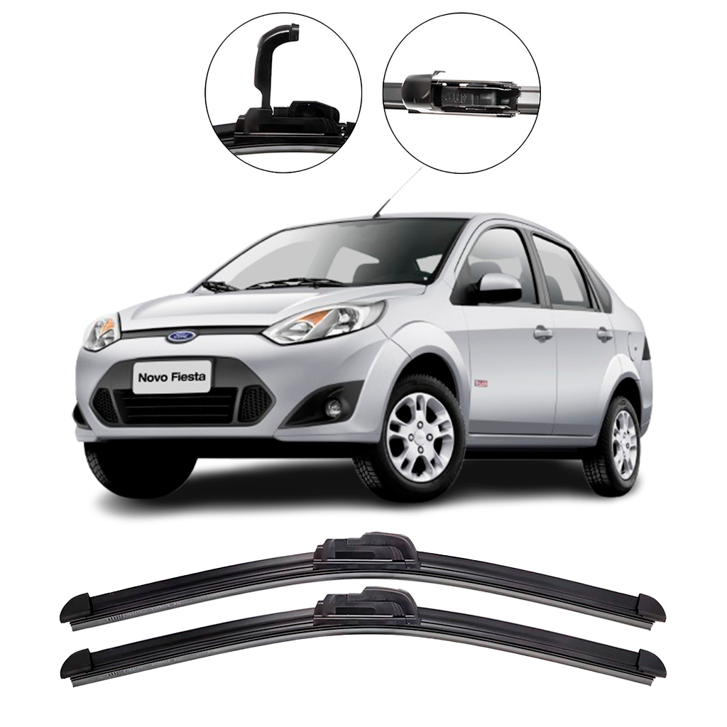 Par Palhetas Limpador De Parabrisa Dianteiro Fiesta Sedan G2 2002 até 2011 em Oferta na Shopee