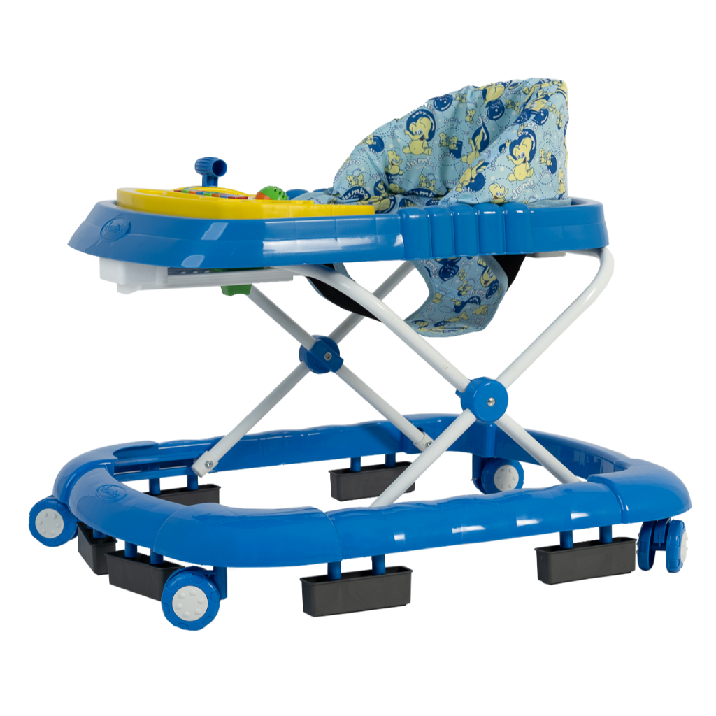 Andador Musical Superluxo Infantil Azul Jumbobaby