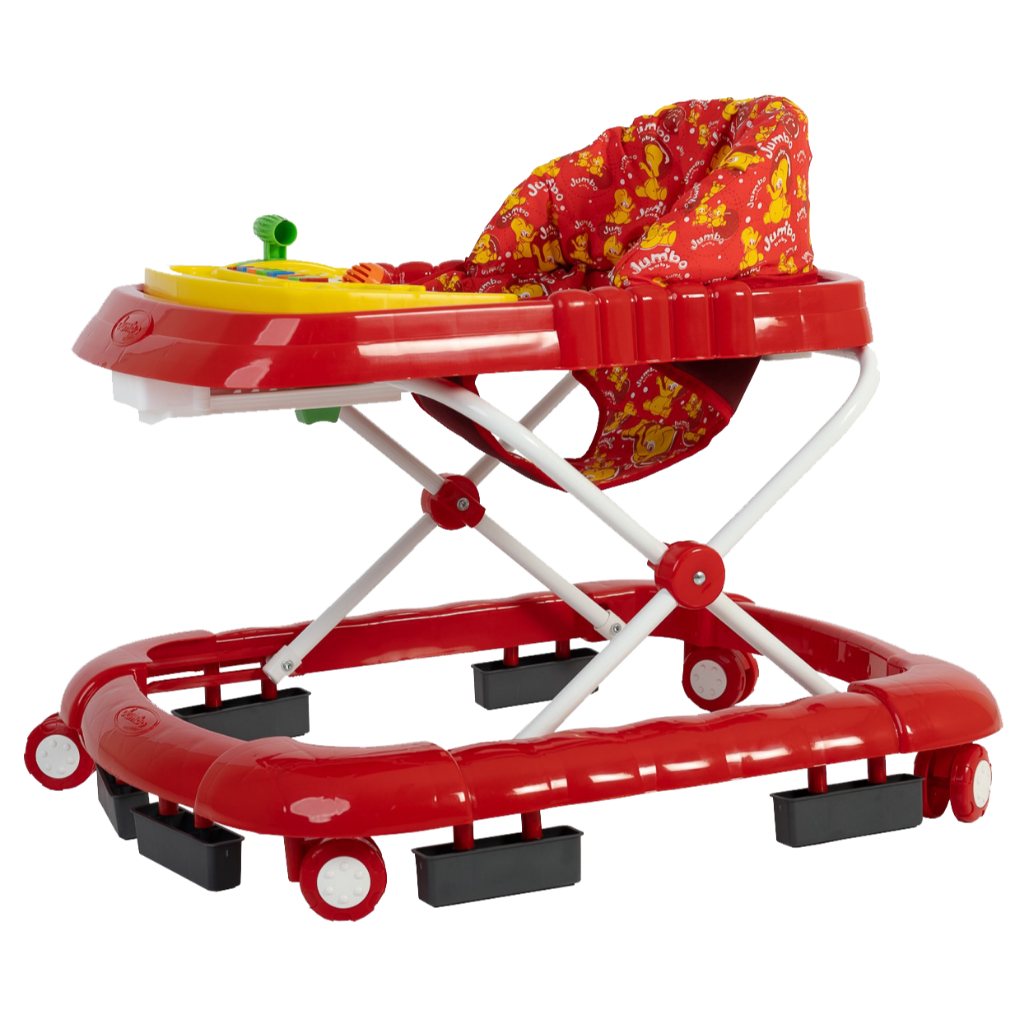 Andador Musical Superluxo Infantil Vermelho Jumbobaby
