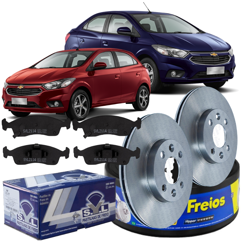 Kit Disco Pastilha Freio Dianteiro Onix Prisma 2013 2014 2015 2016 2017 2018 2019