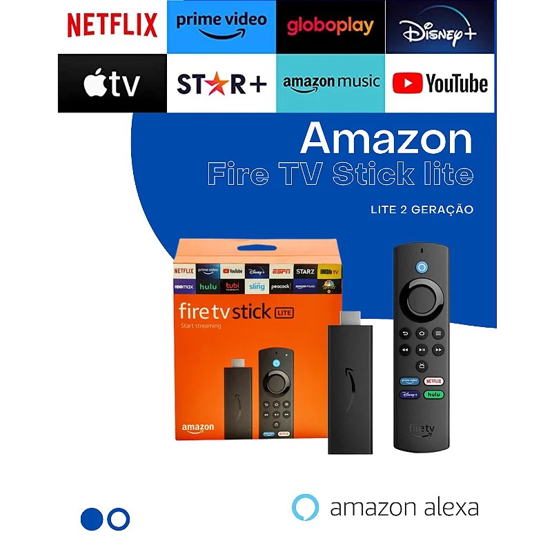 ORIGINAL Amazon fire tv stick lite, full hd, Envio Rápido