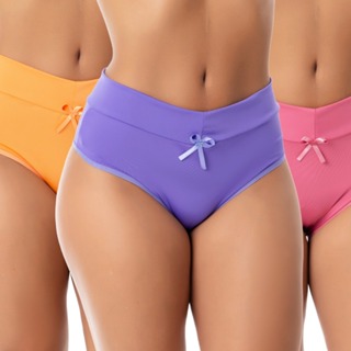 Kit 5 Calcinhas Cos Alta Cinta Cintura Aperta Culote Reduz Medidas Adulto Feminina Lingerie Feminina em Oferta na Shopee