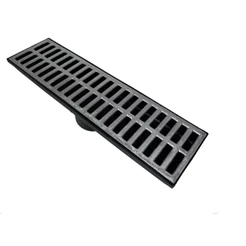 Ralo 15x50 Grelha Com coletor Água Pluvial saida central