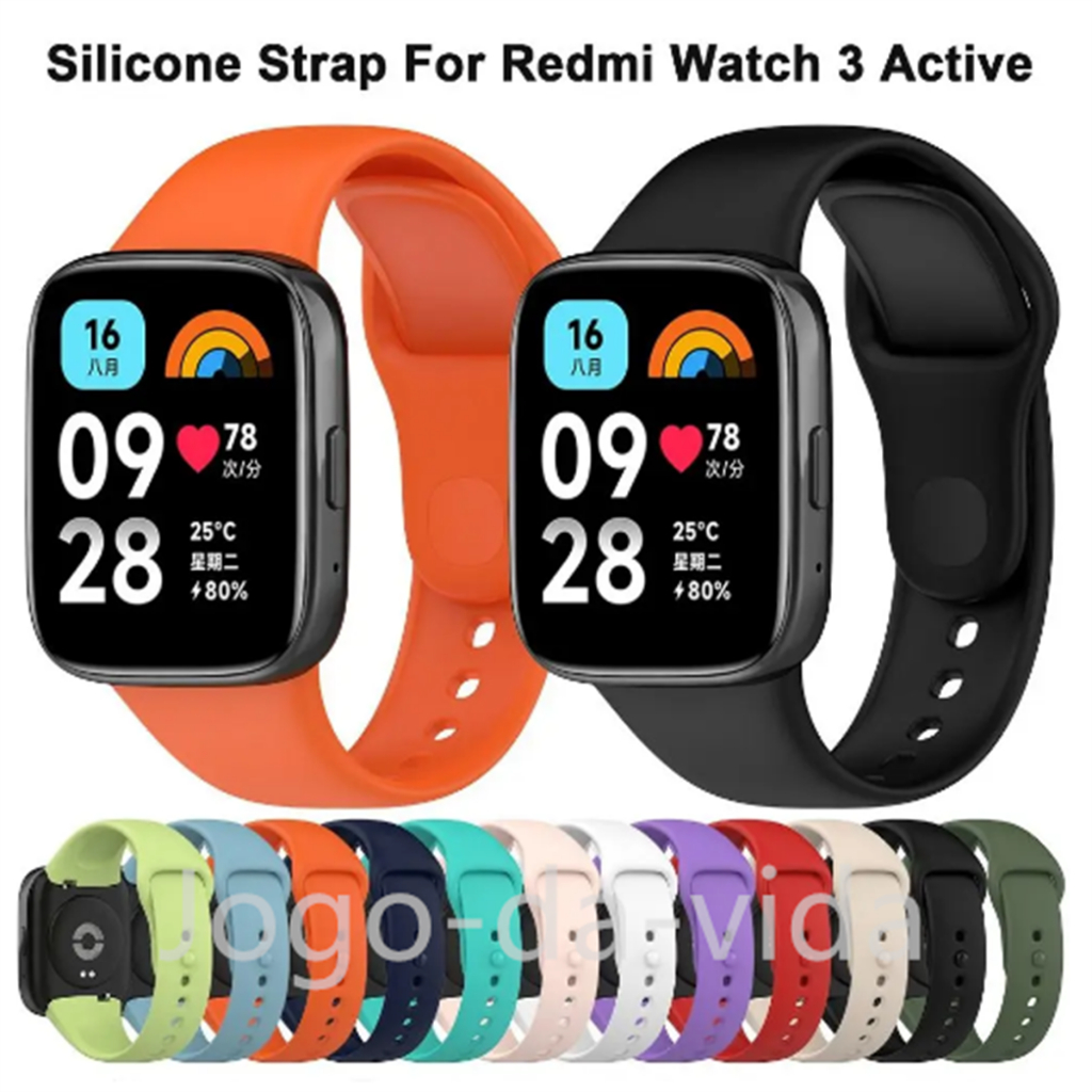 Pulseira de Silicone  Sport Para Xiaomi Redmi Watch 3 Active/watch3 lite em Oferta na Shopee