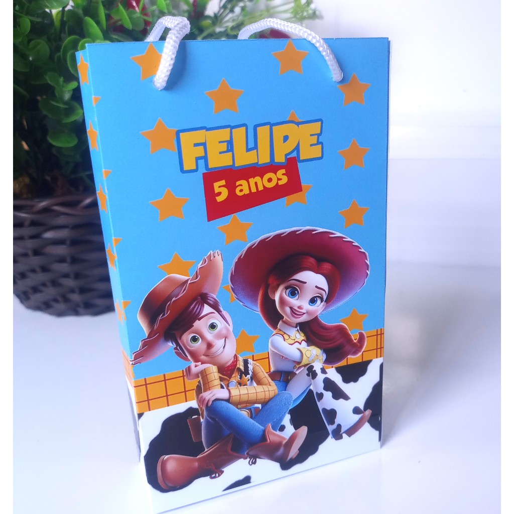 SACOLINHA PERSONALIZADA PARA LEMBRANCINHA DE ANIVERSÁRIO/FESTA - SACOLINHA SURPRESA TOY STORY