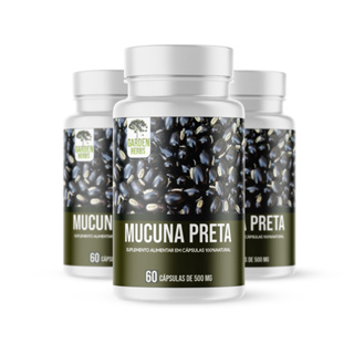 Kit 3 Frascos - Mucuna Preta ( Mucuna Aterrima ) 500 Mg - 60 cápsulas em Oferta na Shopee