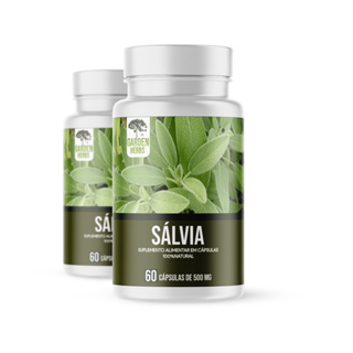 Kit 2 Frascos - Sálvia ( Common Sage ) 500 Mg - 60 cápsulas em Oferta na Shopee