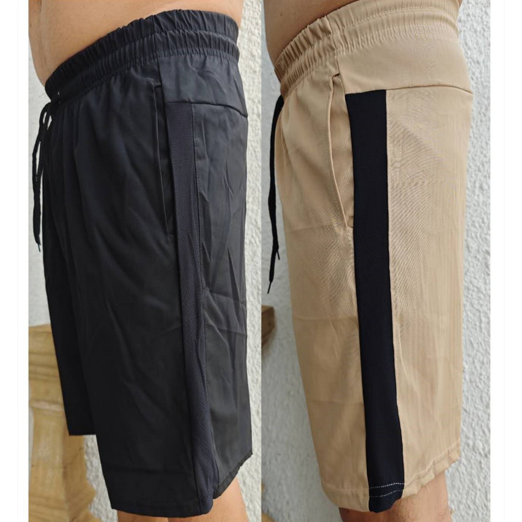 Kit 2 Short Masculino Treino Corrida Academia Mauricinho Tactel Com Elastano Com Malha