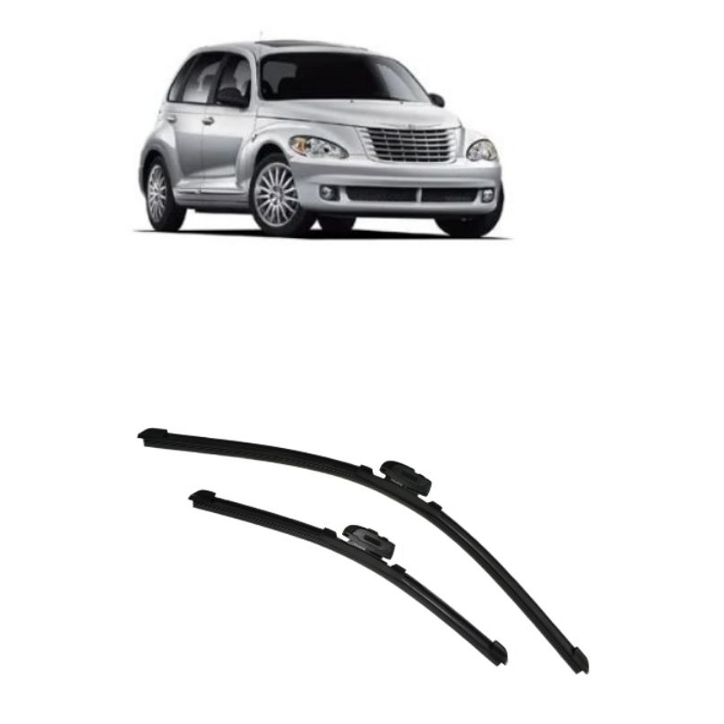 kit duas peças de limpadores de para-brisa palheta Chrysler PT Cruiser 2000 até 2010