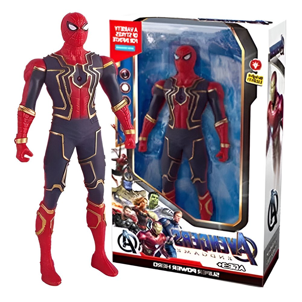Brinquedo Vingadores com Luz LED – Homem-Aranha, Hulk e Outros Heróis