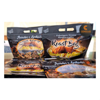 Embalagem Térmica Para Frango Assados e Grelhados - Roast Bag Plus 70 unidades em Oferta na Shopee