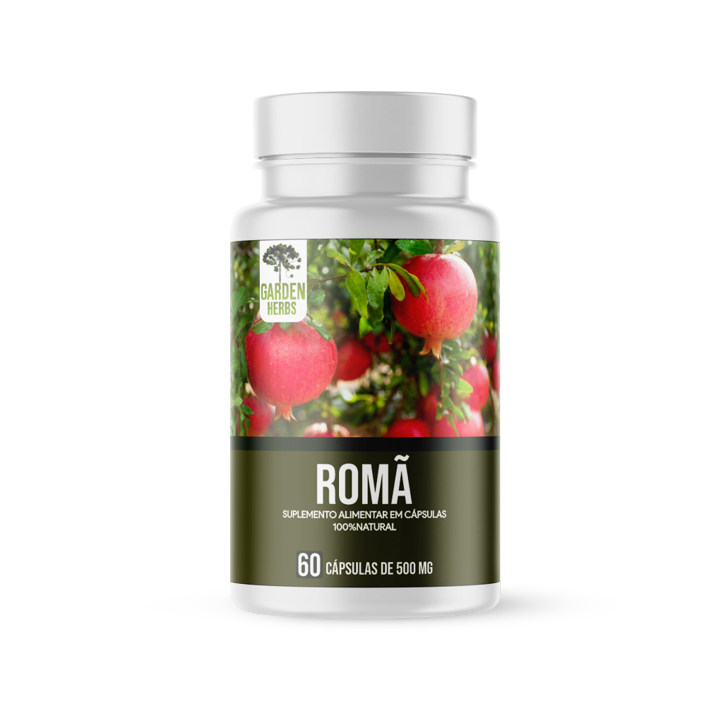 Romã ( Extrato 100% Natural ) 500 Mg - 60 cápsulas