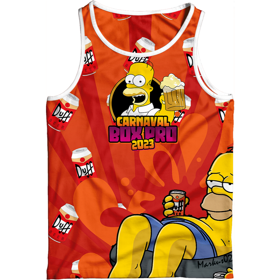Abadá personalizado Homer Bloco de Carnaval Verão Folia Micareta
