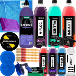 Kit Limpeza Automotiva Profissional Produtos Vonixx