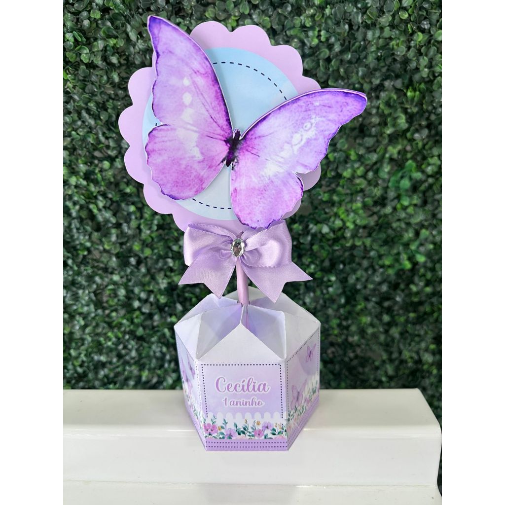 Kit festa Jardim lilas /Personalizados / Lembrancinhas/Aniversário/centro de mesa jardim/  jardim/ jardim das borboletas