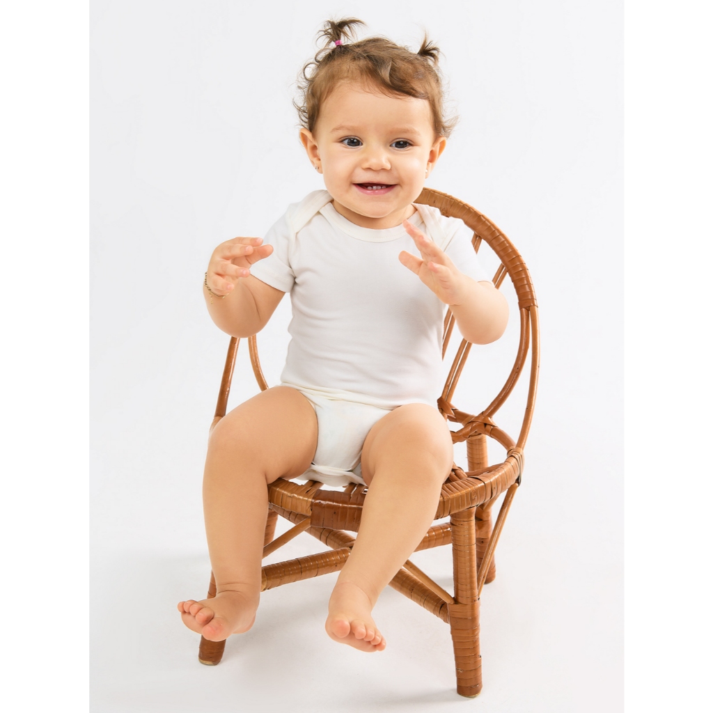 Body Cotton Liso Bebê Unisex (Menino e Menina)