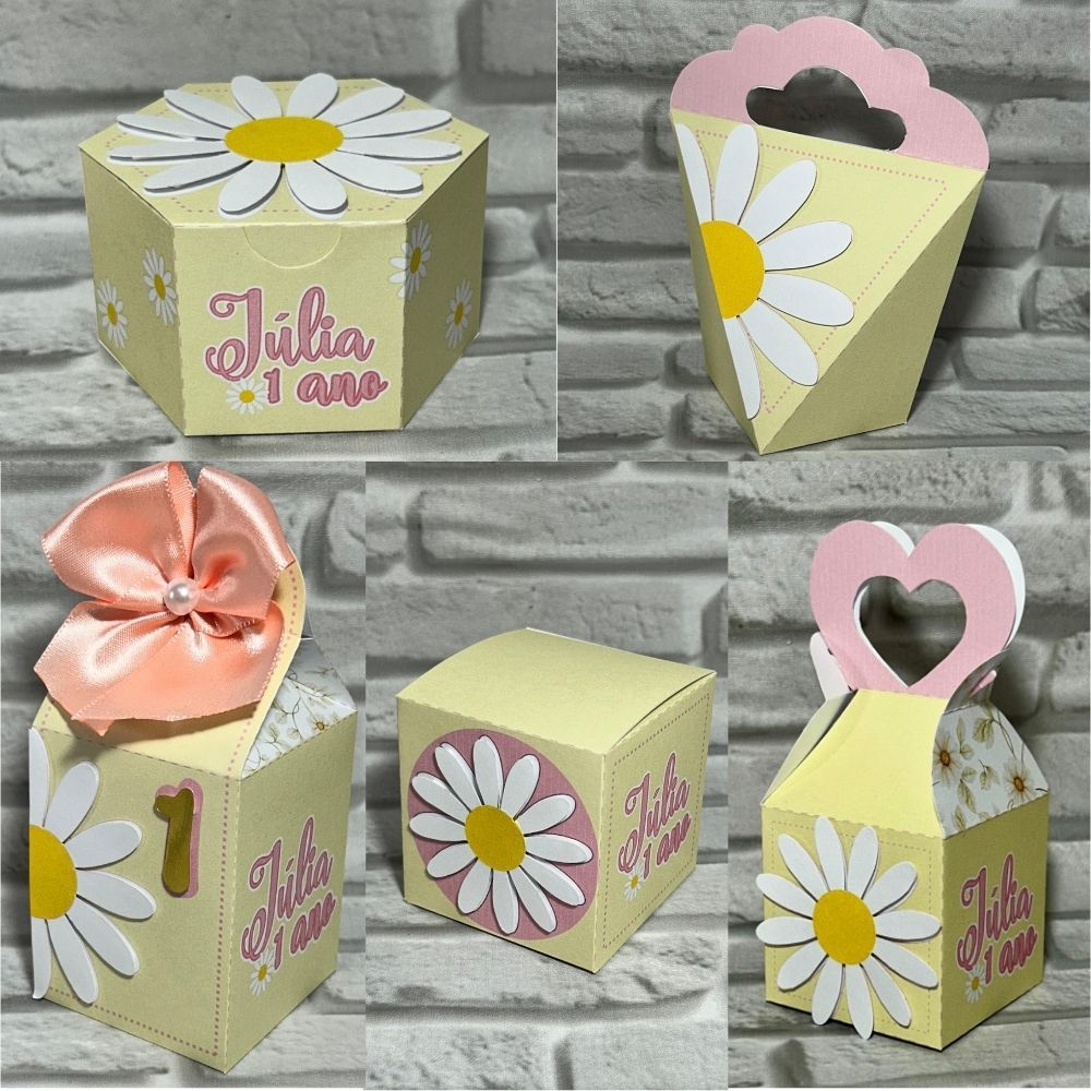 Kit Personalizados Margaridas | Personalizados | Aniversário | lembrancinhas para festa | Decoração Margaridas