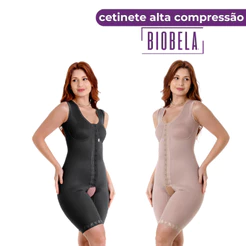 Cinta Modelador Short Alça Regata Cirurgia Plástica Biobela