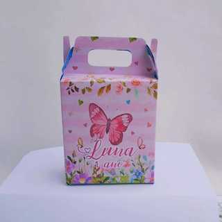 Caixa maleta Festa JARDIM DAS BORBOLETAS Personalizado | Lembrancinhas | Caixinhas Personalizadas PEGUE MONTE em Oferta na Shopee
