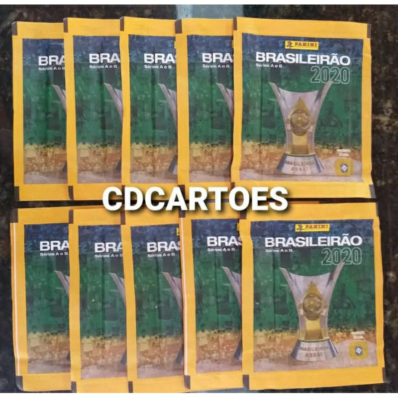 10 Envelopes de Figurinhas - Lacrados - Álbum Campeonato Brasileiro 2020 - Panini
