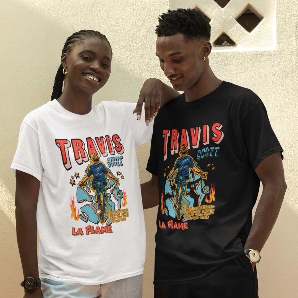 Camiseta Travis Scott | La Flame [tradicional e plus size]
