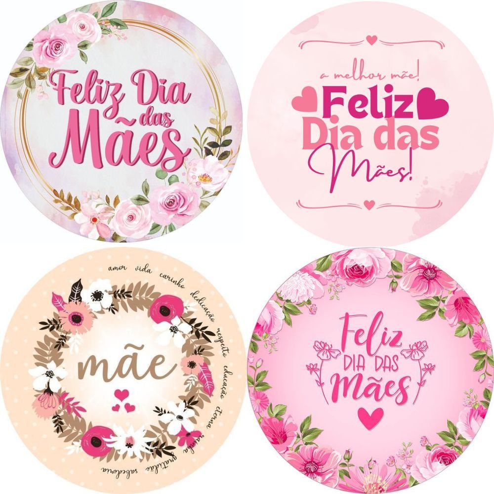kit Tag adesivos lembrancinha dia das mães enfeite personalizado dia internacional da mulher em Oferta na Shopee