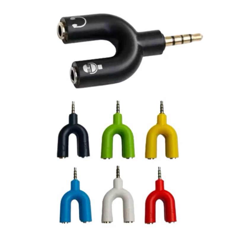Adaptador Splitter P3 X P2 Fone Microfone Headset Xbox Ps4 Áudio Cabo Pc fone e Microfone Áudio Cabo