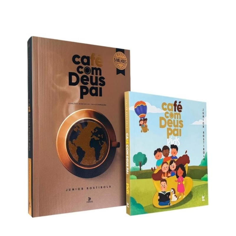 kit Devocional Café com Deus Pai 2025+Café com Deus Pai Kids   livros novos