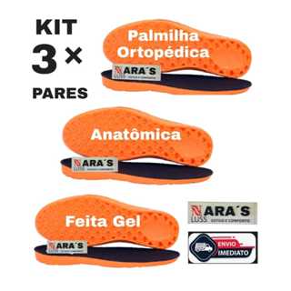 kit Palmilha Ortopédica anatômica Ant-pacto Tênis Bota Coturno Sapatos MocassIM  KIT 3 PARES, 2PARES  E 1 PAR em Oferta na Shopee