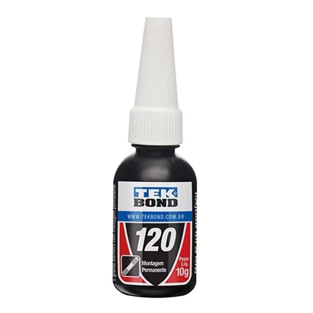 Cola Trava Rosca Tek Bond Azul 120 Alto Travamento 10gr