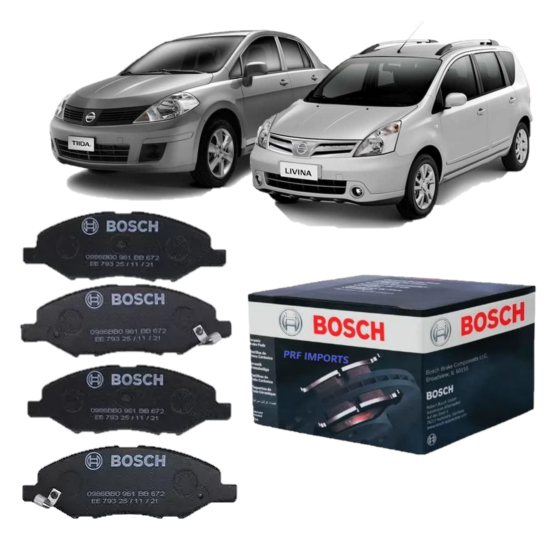 Pastilha Freio Dianteira Livina 2010 2011 2012 Original Bosch